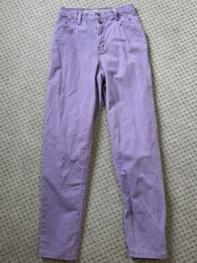 Vintage Lavender High-Rise Straight Leg Jeans